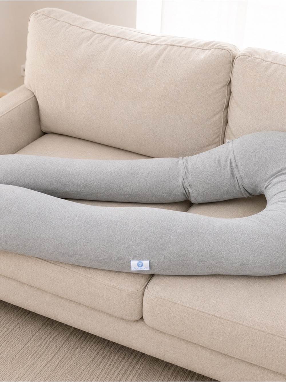 pharmedoc u-shaped full length body pillow